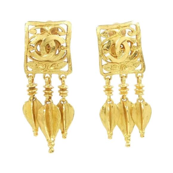 CHANEL Gold Earrings - Picture 1 of 3